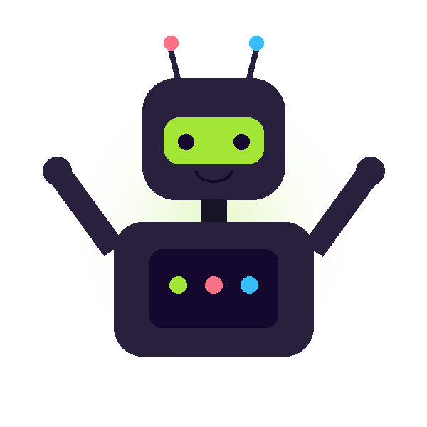 PhysiCode robot celebrating